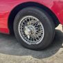 4 complete mgb wire wheel spokes white coating + AvonZT7 Tyres and 4 original chrome spinners Image 3
