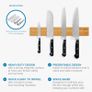 Bamboo Magnetic Knife Bar Image 2
