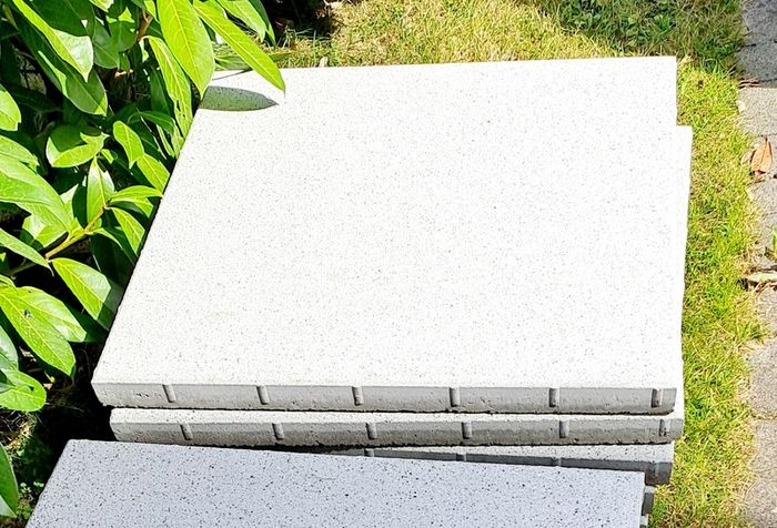 Brand new 12 x Kilsaran silver granite patio slabs.