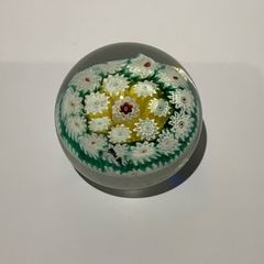 Vintage Millefiori glass paperweight