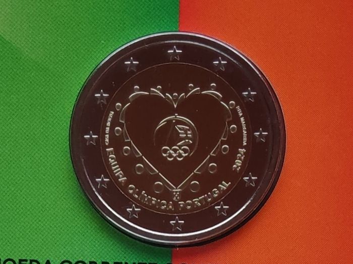 Portugal 2 Euro Base Metals Brilliant Uncirculated Coin 2024 - Portuguese Olympic Team
