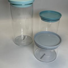Brabantia - Stackable Glass Jars with Lid - Kitchen Storage