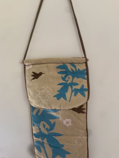 Vintage cloth hanging Baguette / bread holder