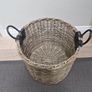 Kubu rattan basket with leather handles Image 2