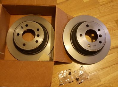 Bmw Series 5 E39 Rear Solid Brake Discs Brembo High-carbone  Uv Coated 298mm