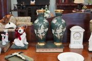 Pair of Decorative Brass Vases