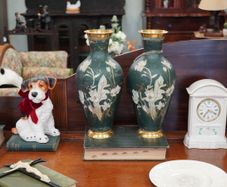 Pair of Decorative Brass Vases