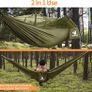 Camping Hammock with Mosquito Net - 210T Quick-drying Parachute Nylon Lightweight Portable Travel Hammock for Backpacking, Camping, Hiking and Beach Adventure (FREE POSTAGE) Image 4