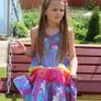 Long Colourfull Dress. Age 7-8 Image 2