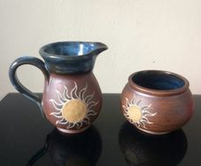 Pottery Bowl and Jug