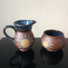 Pottery Bowl and Jug