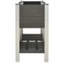 Garden Raised Bed with Shelf 150x50x90 cm WPC Grey Image 2