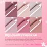 Gel Nail Polish Kit Starter with U V Lamp Portable LED Dryer Lamp, 6 Colors Soak Off Pastel Pink Gel Nail Polish Set/Gel Top & Base Coat/Essential Manicure Tools Nail Art Kit Image 7