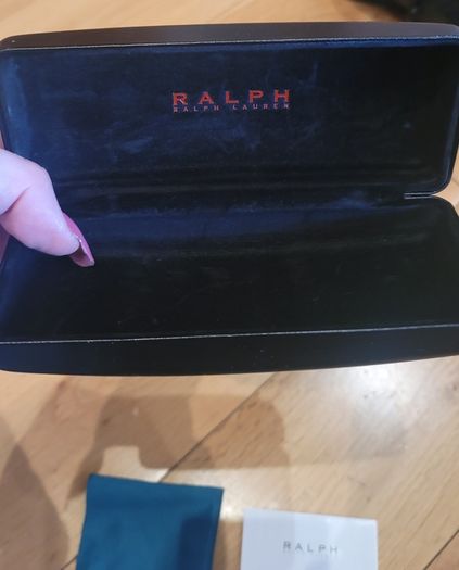 Ralph Lauren  Reading Glasses Case, Box, Cleaning Cloth, Brochure,