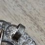 Vintage Sterling Silver 925 Filigree Black Onyx Brooch Pendant Image 3