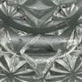 Vintage Etched Glass Serving Bowl with Plate Image 8