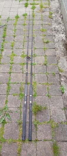 fishing rods and large spinning reel