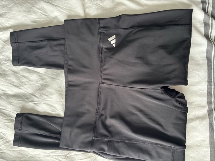 Black and red adidas leggings