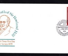 1979 Ireland Events Centenary of the Death of Sir Rowland Hill Commemorative Stamp Illustrated The Irish Times First Day Cover (FDC)