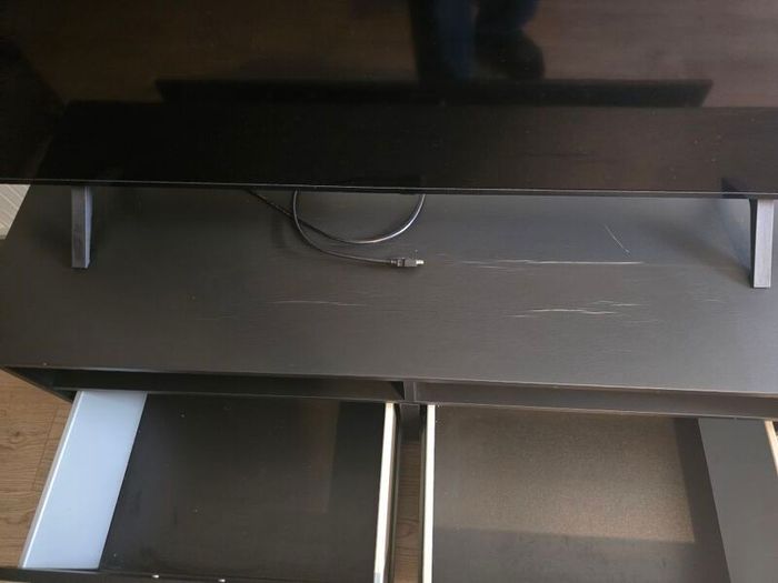 Black TV Cabinet Unit