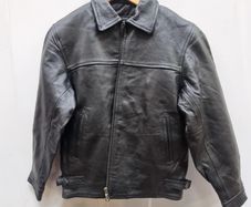 men's bomber style leather jacket