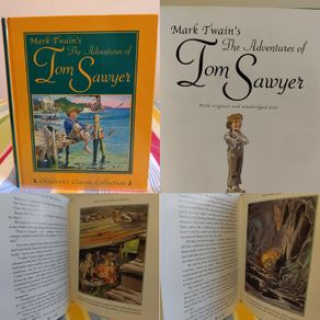 the adventures of tom sawyer by mark twain  HARDBACK BOOK