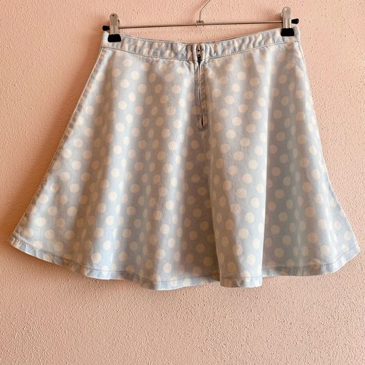 Topshop MOTO Denim Skater Skirt W28 LIKE NEW