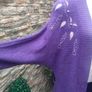 Vintage 80s purple embellished cardigan Image 3
