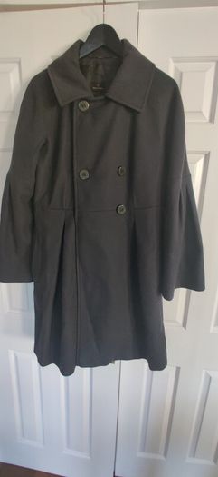 Fuchs Schmitt Grey Women's Coat, Size 16, 80% virgin wool