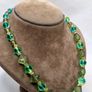 Vintage Italian Murano  bicolour Uranium necklace Image 2
