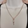 Antique Silver Plated Italian Horn Necklace Image 3