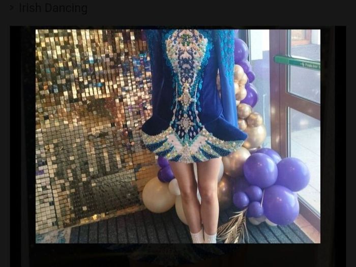 Irish dancing dress