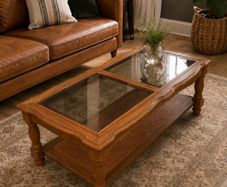 Vintage Solid Oak Coffee Table
