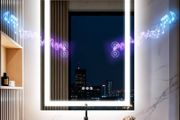 LED Bathroom Mirror with Lights,Bluetooth Dual Speaker,Anti-Fog,3 Color Temperature,Dimmable Brightness,Memory Function,Waterproof,Wall Mount Design,Tempered Glass (3 Light Modes, 60Lx80W CM