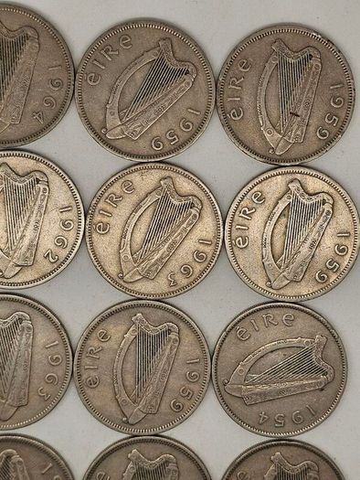 Ireland Cu-Ni 1951-1968 Mixed Date 16 Florin All in Great Condition