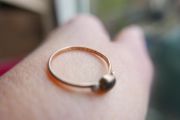 Vintage 375 sold Gold  9c Ring 0,8g