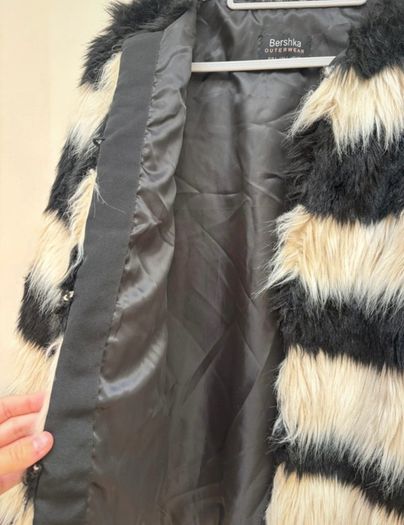Bershka Faux Fur Coat
