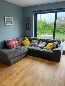 Grey corner sofa