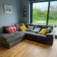 Grey corner sofa
