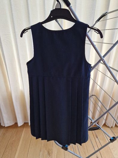 Girls double breasted pinafore size 6-7