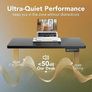 80 cm Electric Standing Desk Adjustable Height, 4 Memory Height Settings, Sit Stand Up Desk for Home Office & Computer Workstation,Black and Gold Frame Image 6