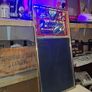Vintage Budweiser mirror top menu board/blackboard Image 8