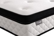 Double Mattress, 22CM Gel Memory Foam Pocket Sprung Mattresses with Breathable Soft Fabric for Cool Sleep, Mattresses Double for Pressure Relief, Medium Firm Mattress in a Box 135x190x22cm