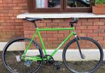 Funked up 4130 chromoly steel fixed gear bike