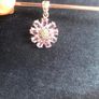 Amethyst silver marcasite pendant Image 4