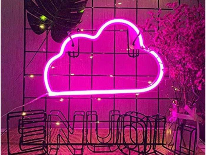 Neon Cloud Lights Pink Neon Light Neon Lights for Walls Neon Wall Light Cloud Neon Light Signs Neon Night Light for Girls Bedroom Cloud Neon Light Battery/USB Operated Light up Your Home Party (FREE POSTAGE)