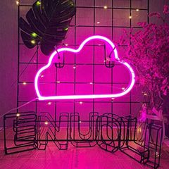 Neon Cloud Lights Pink Neon Light Neon Lights for Walls Neon Wall Light Cloud Neon Light Signs Neon Night Light for Girls Bedroom Cloud Neon Light Battery/USB Operated Light up Your Home Party (FREE POSTAGE)