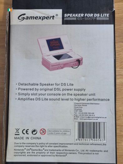 Pink DS Lite  Speaker