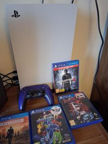 Playstation 5 (DISC Console)+ 5Games, Good Condition