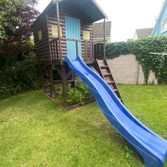 Children's wooden playhouse